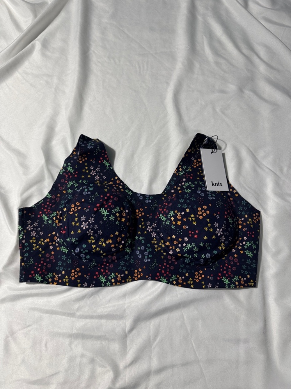 Knix Pullover Bra NWT 4XL Wildflower Floral Wireless Comfort Plus Size Lounge